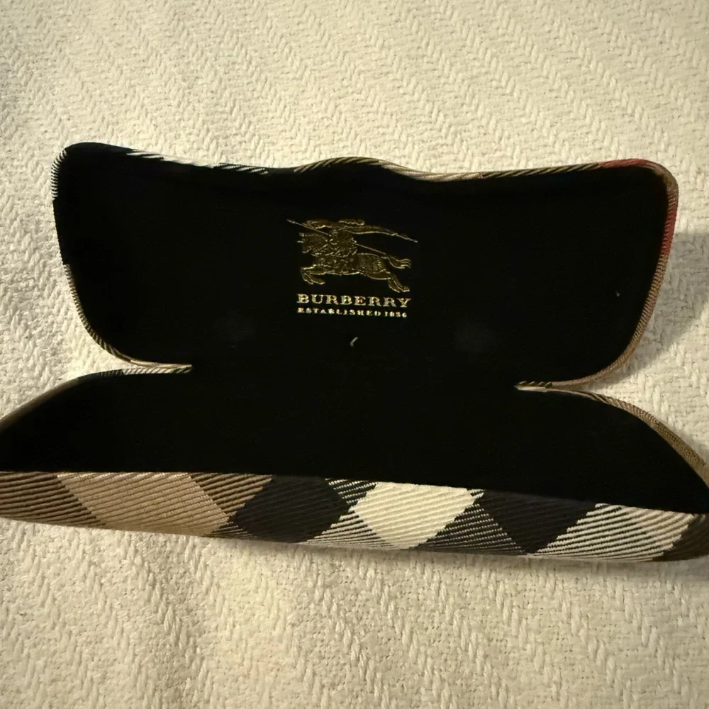 Burberry Checkered Eyeglass Case
